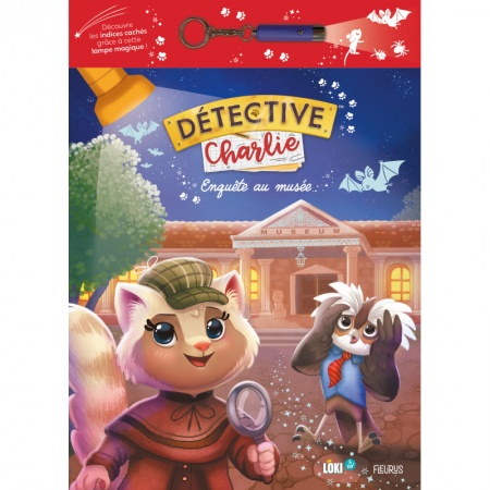 DETECTIVE CHARLE - LIVRE : ENQUETE AU MUSEE (LAMPE MAGIQUE)