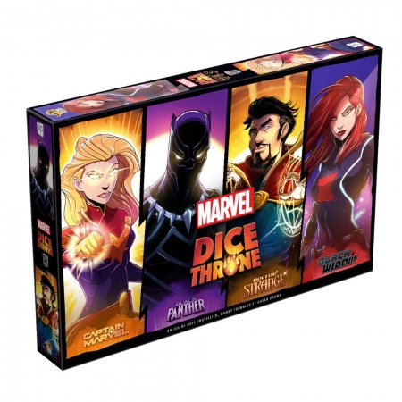 DICE THRONE MARVEL - BLACK PANTHER CAPTAIN MARVEL BLACK WIDOW DR STRANGE