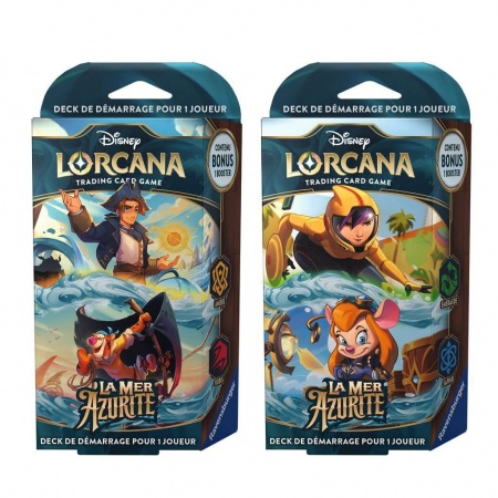 DISNEY LORCANA S6 LA MER AZURITE : DECK AMBRE RUBIS