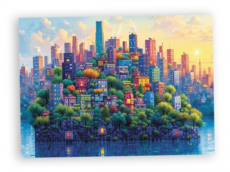 PUZZLE 1000 PIECES - COLORFUL ISLAND