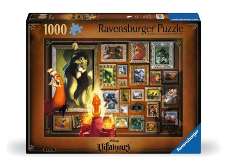 PUZZLE 1000 PIECES - SCAR COLLECTION DISNEY VILLAINOUS 