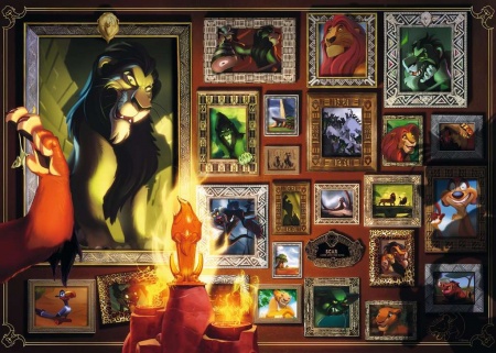 PUZZLE 1000 PIECES - SCAR COLLECTION DISNEY VILLAINOUS 