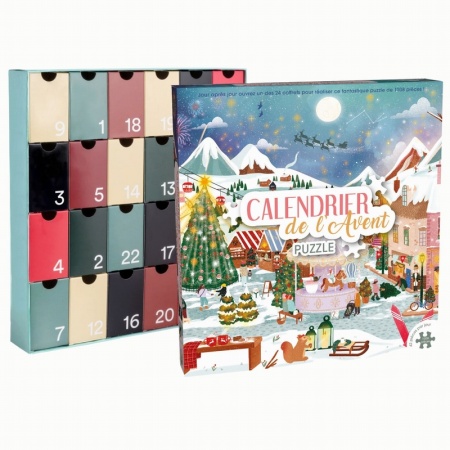 PUZZLE 1008 PIECES - CALENDRIER DE L\'AVENT VILLAGE NOEL 