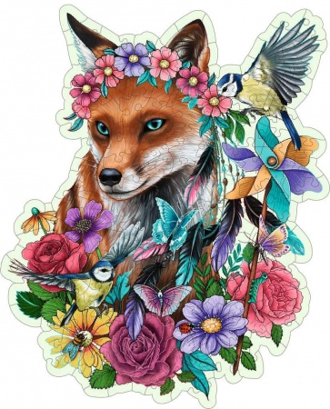 PUZZLE 150 PIECES EN BOIS - RENARD COLORE 