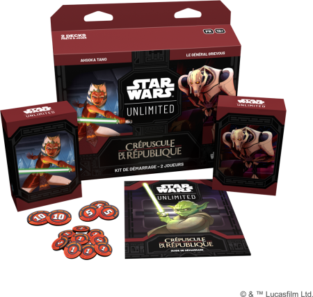 STAR WARS UNLIMITED - KIT 2 JOUEURS CREPUSCULE DE LA REPUBLIQUE B.